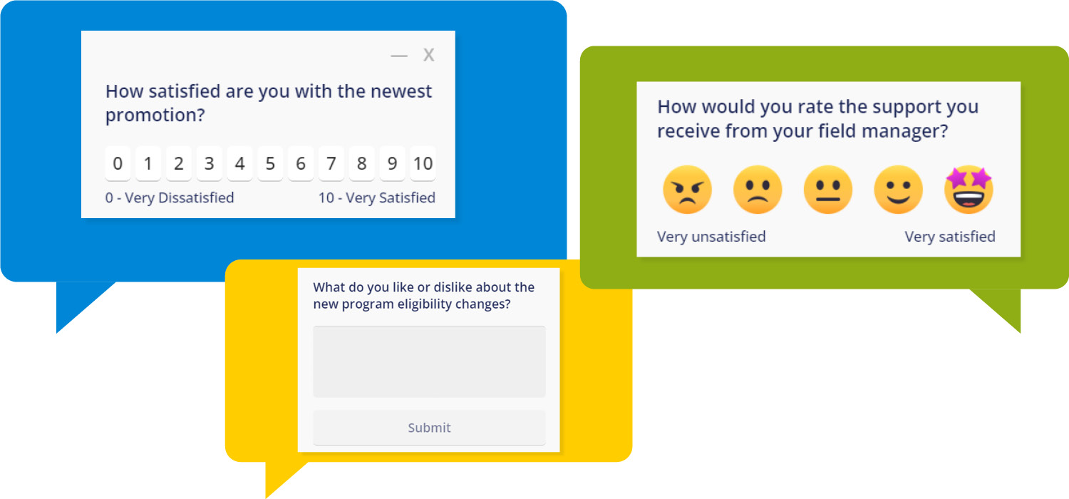 examples of creative voice of partner survey questions